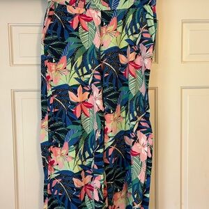 LOFT Multicolor Floral Pants